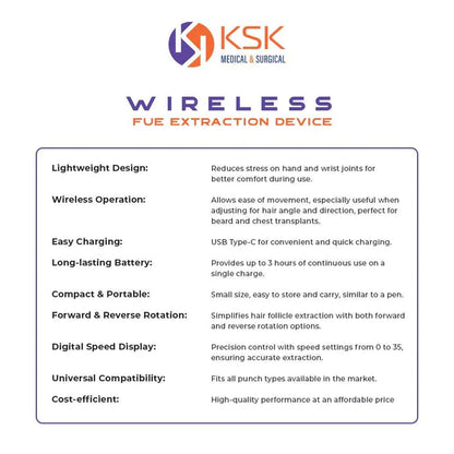 Ksk Wireless FUE Extraction Device