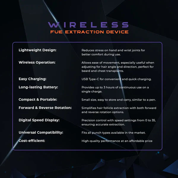 Ksk Wireless FUE Extraction Device