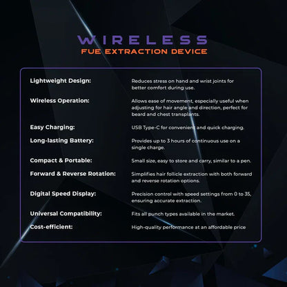 Ksk Wireless FUE Extraction Device